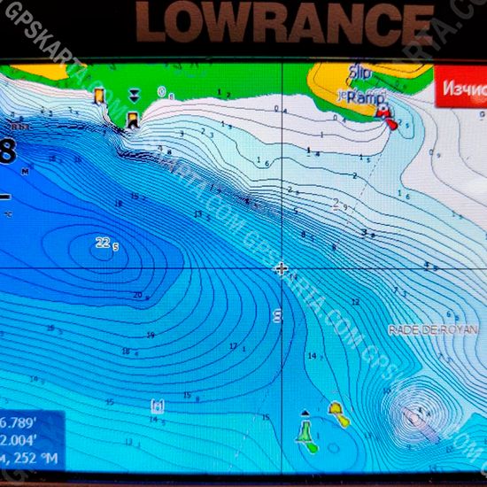 Средиземное, Черное, Азовское, Каспийское море карта глубин для Lowrance C-MAP MAX-N+ EM-Y045