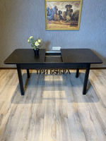 Большой кухонный стол "Макси", чёрная бронза