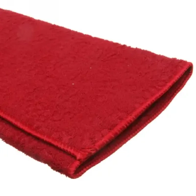 Коврик для сушки посуды 38*50см «Ромашки» красный