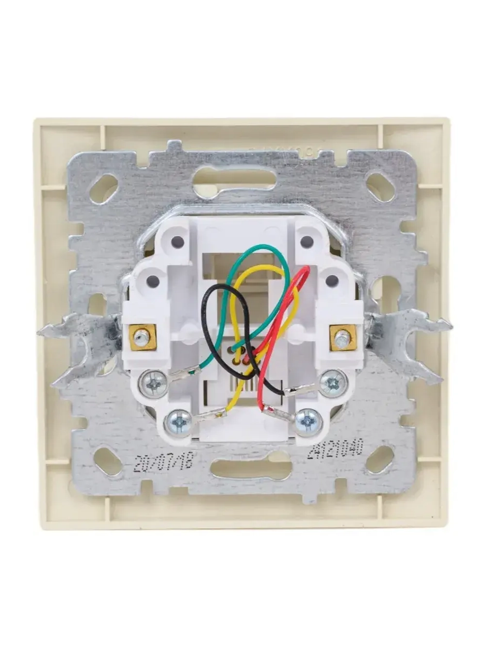 Розетка телефон крем