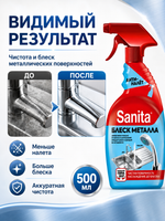 Чистящее средство Блеск металла Sanita 500мл