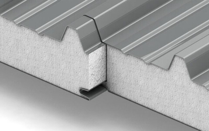 Кровельная сэндвич панель с пенополистиролом 200 мм