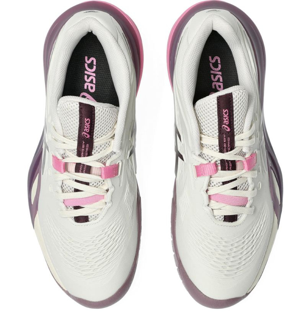 Женские теннисные кроссовки Asics Gel-Resolution X - sofr oat/dark aubergine
