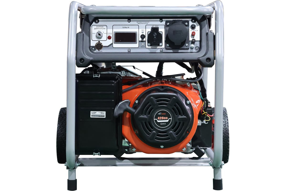 Генератор бензиновый 5,0 кВт 220В с АВР, электростартером и колесами TOR KM6500HA