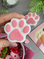 Мыло ручной работы в форме кошачьих лапок