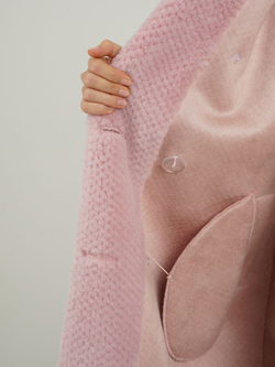 Шуба из шерсти экошуба, SilverFox (арт. 2323)