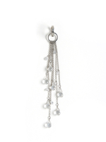 Моносерьга "Chandelier White" Silver