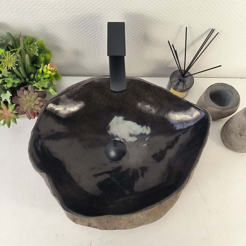 Раковина из речного камня RS-65488 48*42*15 0861