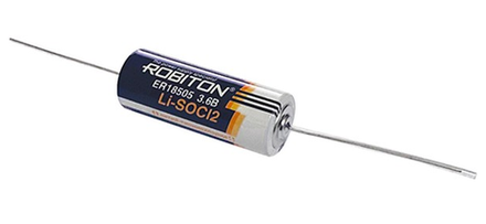 Батарейка 18505 3,6В-3.6Ah Robiton для счётчиков  с аксиальными выводами