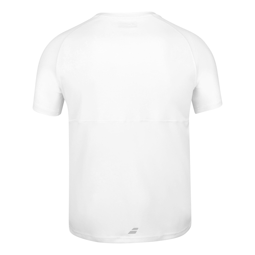 Мужское теннисное поло Babolat Play Crew Neck T-Shirt Men - White