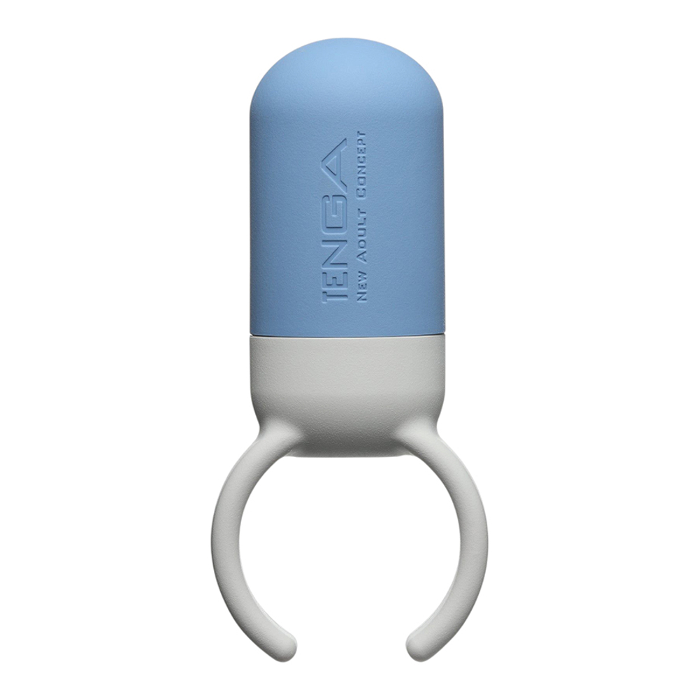 Голубое эрекционное виброкольцо Tenga SVR One Penis Ring Smart Vibe Blue VRO-001