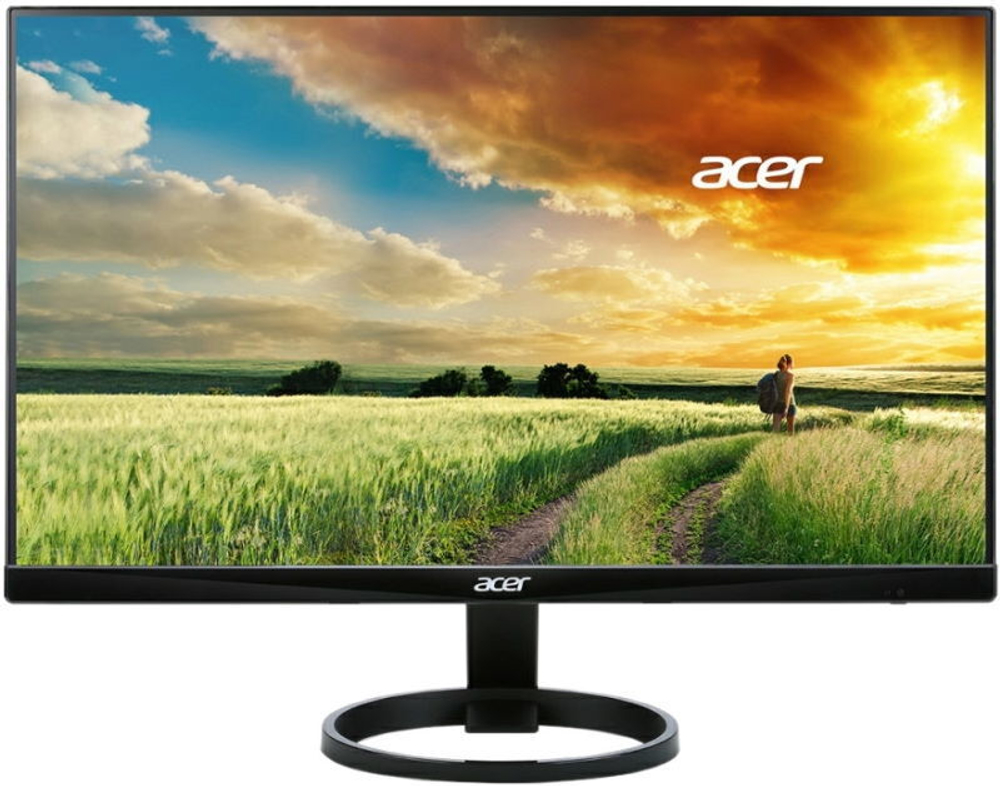 Монитор Acer - R240HYbidx, 23.8;;, 16:9, IPS, 4ms, 250cd/m&#178;, 1000:1, 1920x1080 (Full HD), VGA, 1x HDMI, 1x DP, цвет Чёрный, UM.QR0EE.026
