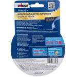 Лента двухсторонняя 19 мм 5 м для наружных работ UNIBOB