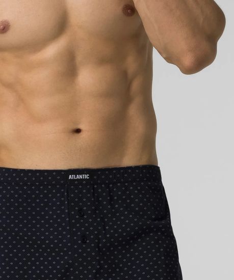 Трусы (2 шт) мужские семейные Atlantic 2MBX-059, голубой + темно-синий