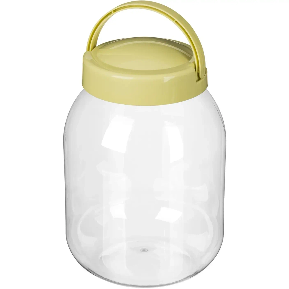 Емкость для хранения 3л «Verona» круглая ПЭТ салатовый