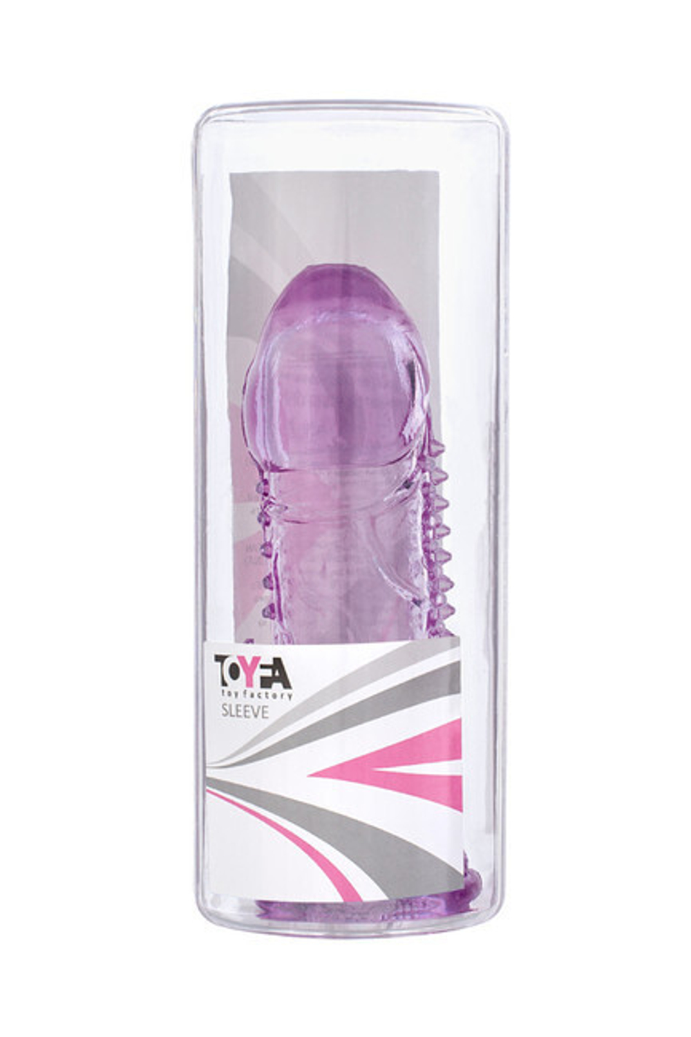 Стимулирующая насадка на пенис с клиторальным массажером Toyfa (Цвет: фиолетовый)