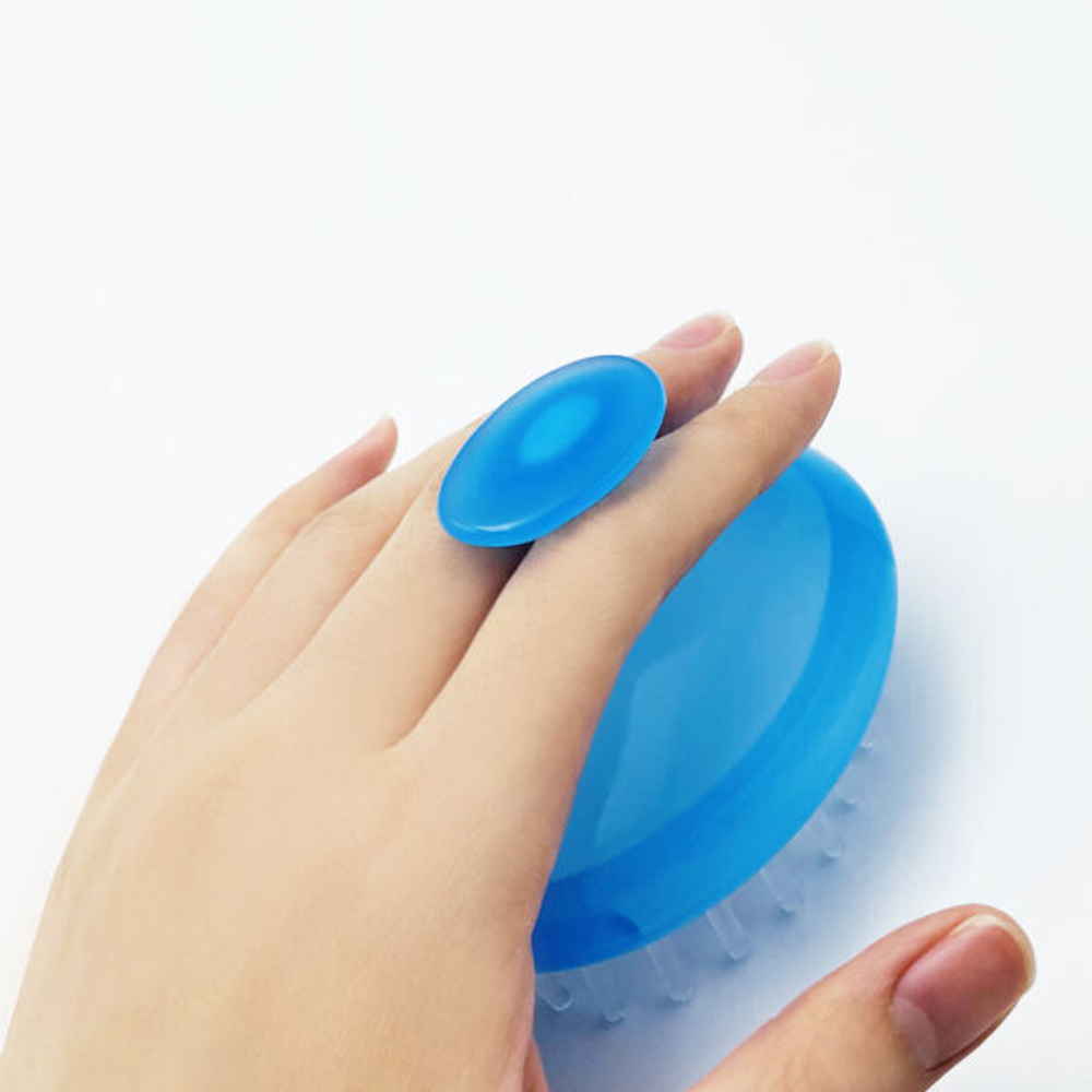 Массажная щетка для мытья головы Seven Star InPouch Scalp Shampoo Brush #Белый, 1шт