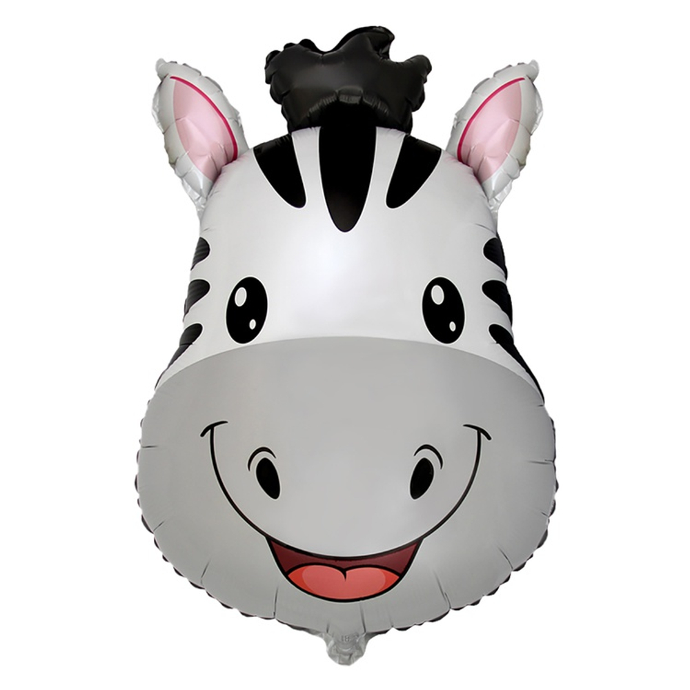 Шар Фольгированный Голова Зебры (Ассорти)