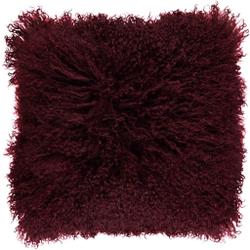 Подушка Tibetan Burgundy Подушка мех тибетской Natures Collection 40x40 Бордовый