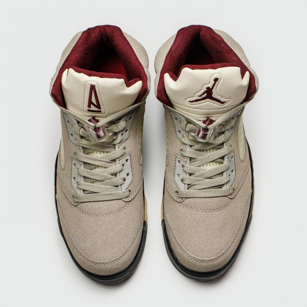 кроссовки Air Jordan 5 Beige / Black Gum Ftwr.