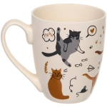 Кружка керамическая 350мл «Славные котики», микс 4рисунка