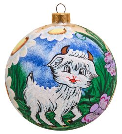 Элита НФШ-1488/2 Ел.украшение Шар «Козлик на лужайке» 100 мм