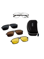 Очки солнцезащитные с магнитными накладками 4в1
