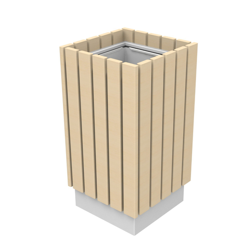 Парковая урна PO-370, 370*370*700 мм.