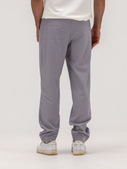 Джоггеры льняные. Грей