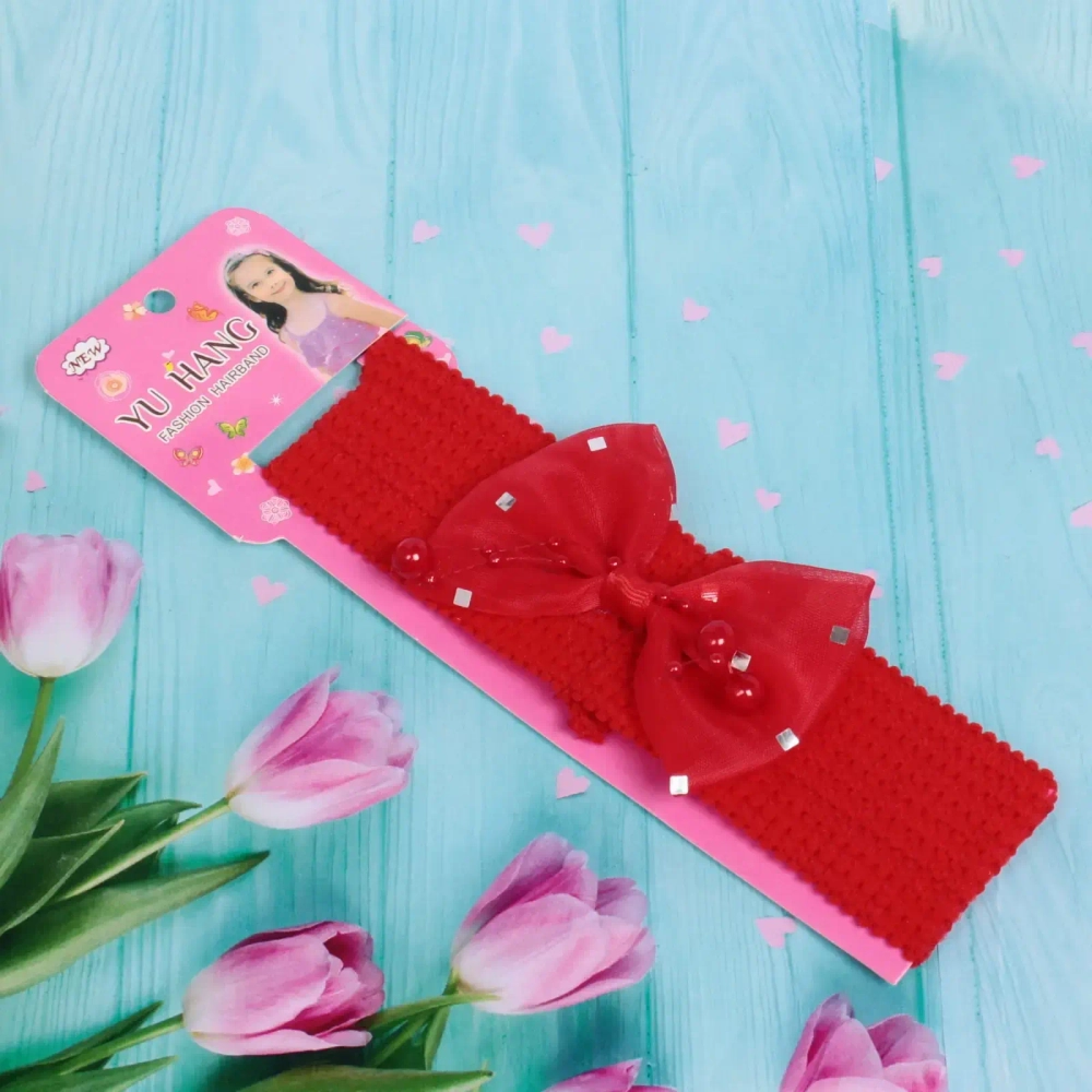 Повязка на голову детская на блистере «Little Krasa - Эшли», 6 цветов, 3,5*17 см