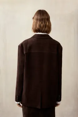 Жакет из замши ((Brownie)), шоколадный