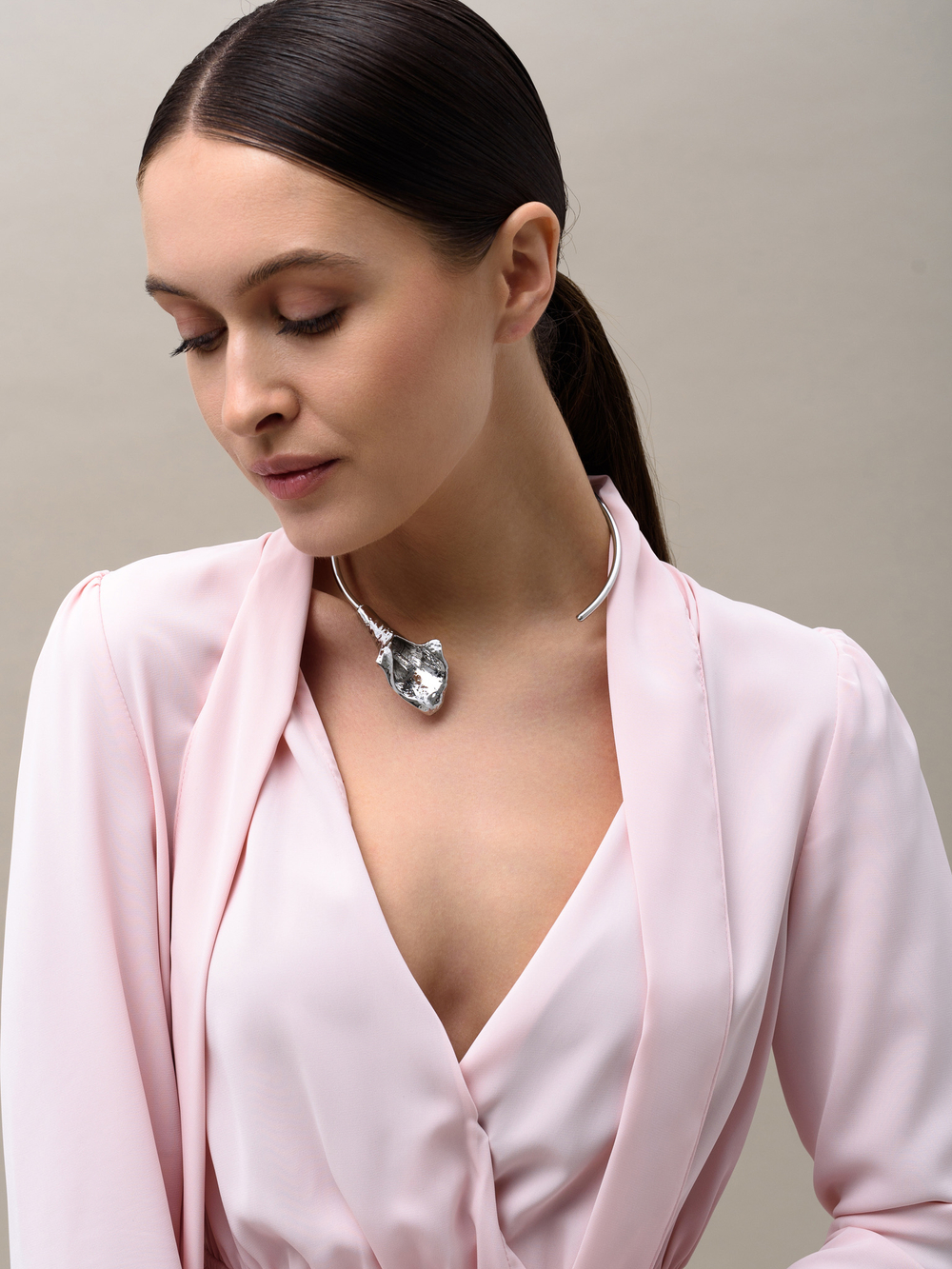 Обруч "Lily" Silver