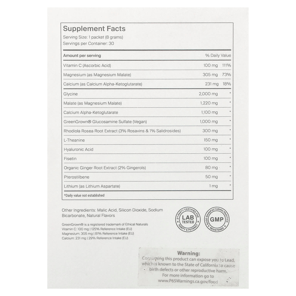 NOVOS, NovosCore, без добавок, 30 пакетиков, 8 г (0,28 унции) каждый