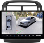 Магнитола для Lexus LS430 Toyota Celsior XF30 2000-2006 (ШГУ монохром) - Teyes CC3-2K-360 монитор 13" 2K QLED на Android 10, 6Гб+128Гб, CarPlay, 4G SIM-слот, 4 камеры в комплекте