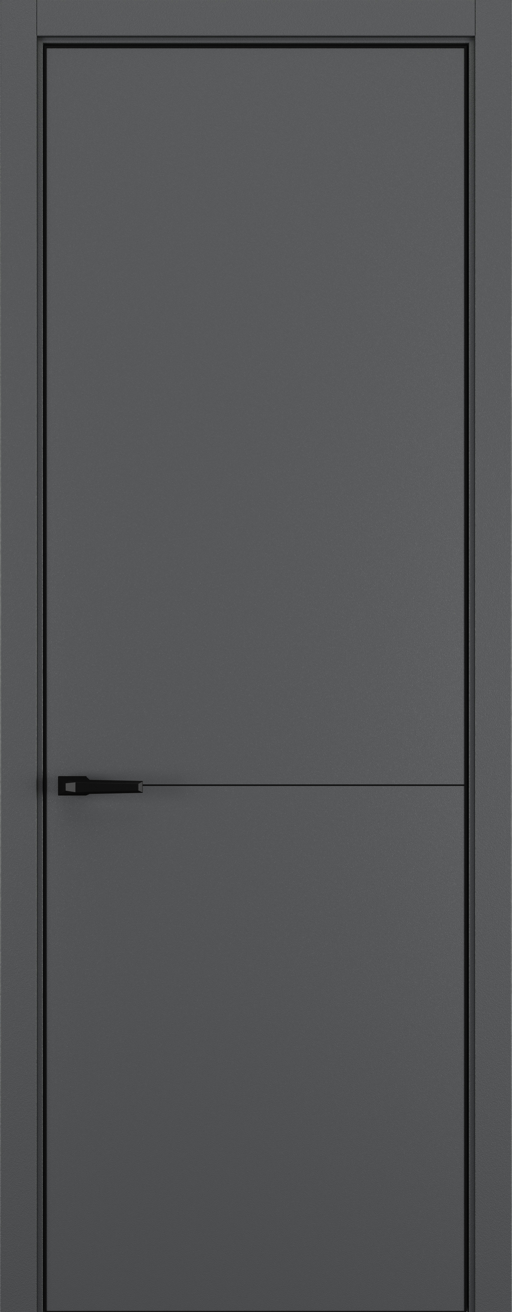 Межкомнатная дверь Zadoor Горизонт NH10 кромка ABS Black