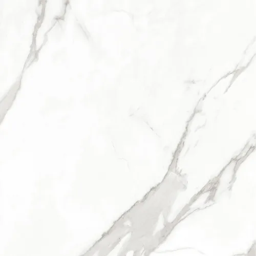 Керамический гранит глазурованный Calacatta SAT 60x60 Marble Porcelain белый серый