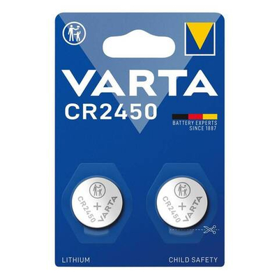 Батарейка Varta Lithium Coin CR2450 , 570 mAh , ( 2 ) шт. в блистере, 06450101402