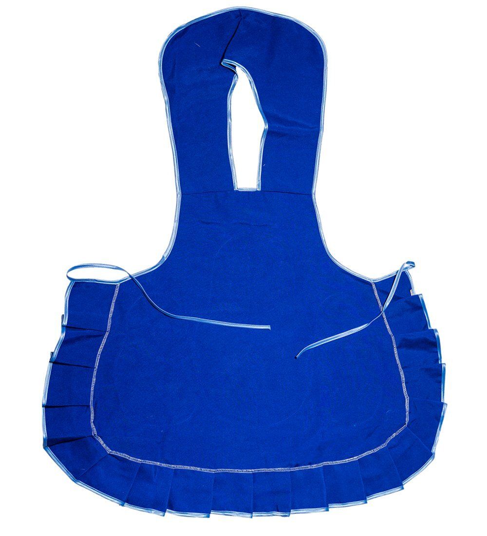 ТК-238 Фартук «Матрешки» для взрослых (синий)