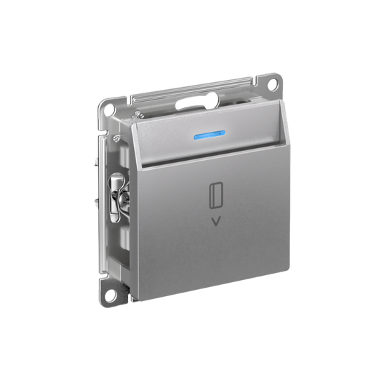 ATLASDESIGN ВЫКЛЮЧАТЕЛЬ карточный с подсветкой, 10А, без задержки отключения, механизм, АЛЮМИНИЙ