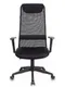 Кресло руководителя  Бюрократ, черный, спинка сетка, KB-8N/BLACK, TW-01 TW-11