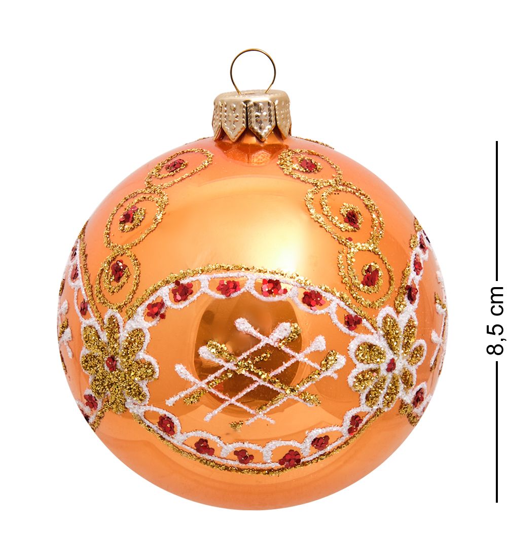 Элита НФШ-1214 Набор ел.украшений Шар 2шт «Роскошный» 80 мм