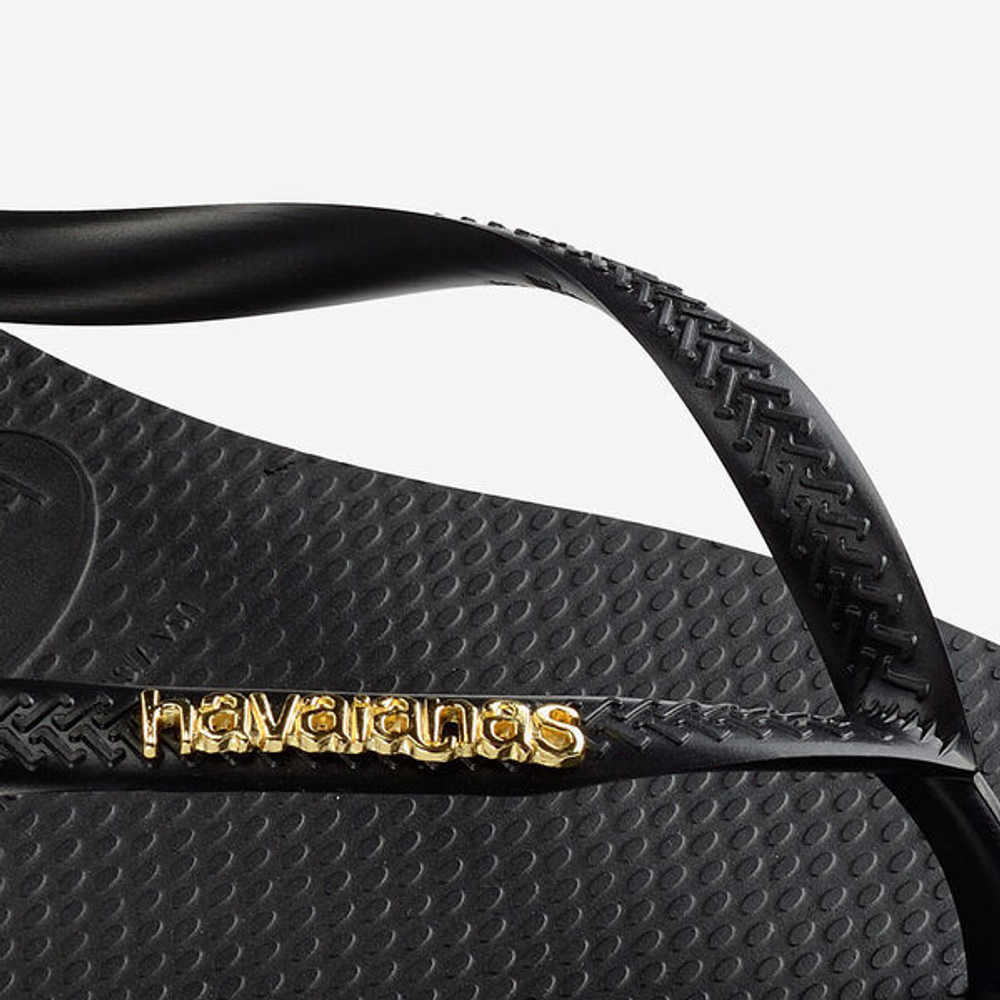 Havaianas Шлепанцы Slim Logo Metallic, черный
