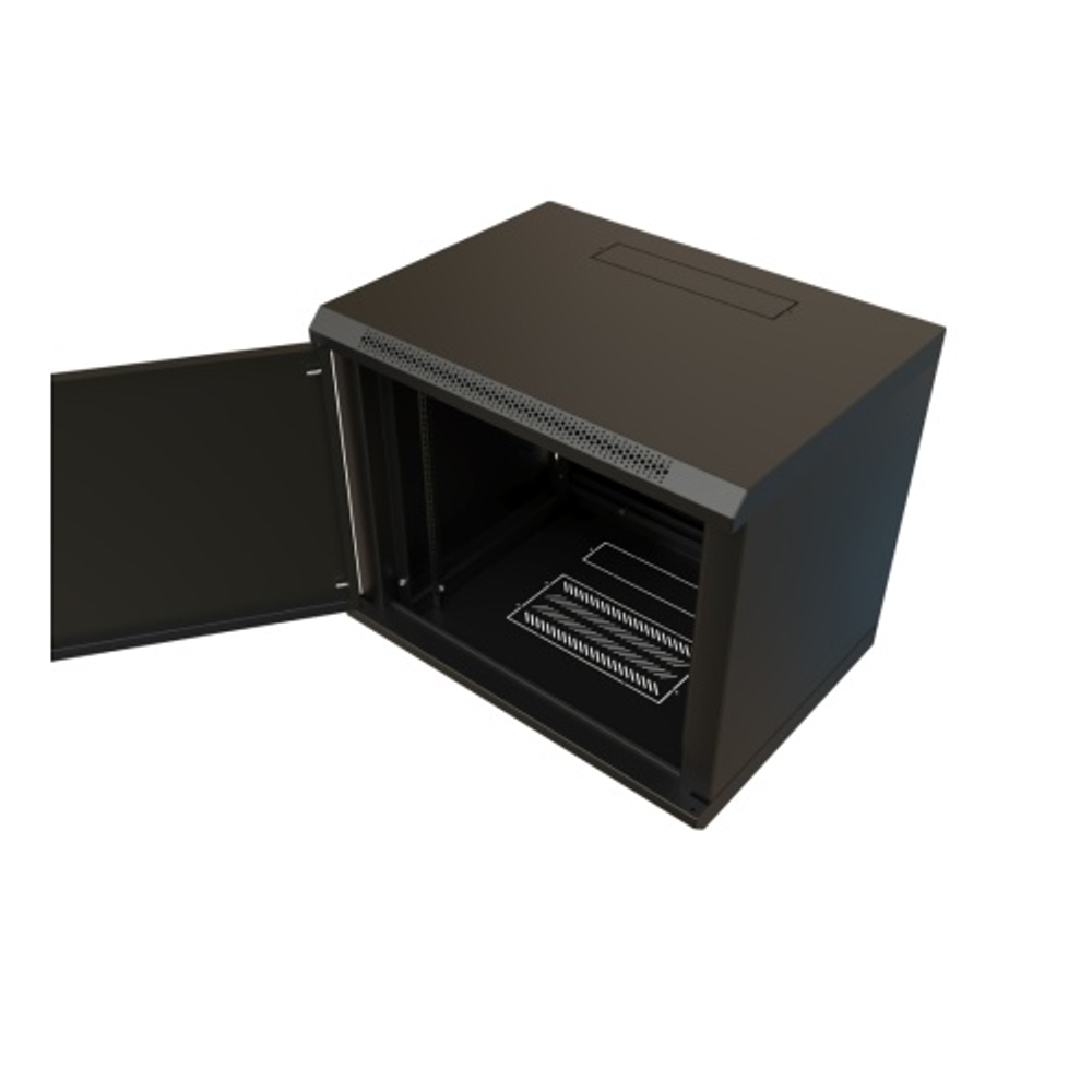 Шкаф настенный 19", 12U WRLine WR-TW-1266-SR-RAL9004