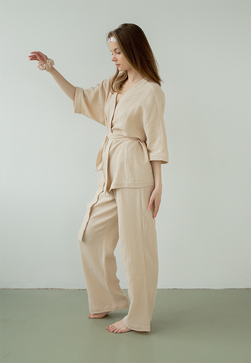 Костюм-кимоно Luxberry Муслин и комфорт экрю