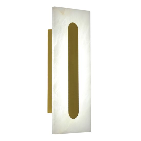 SL6139.221.01 Светильник настенный ST-Luce золотистый/белый LED 1*6W 3000K / 4000K / 6000K GEOM