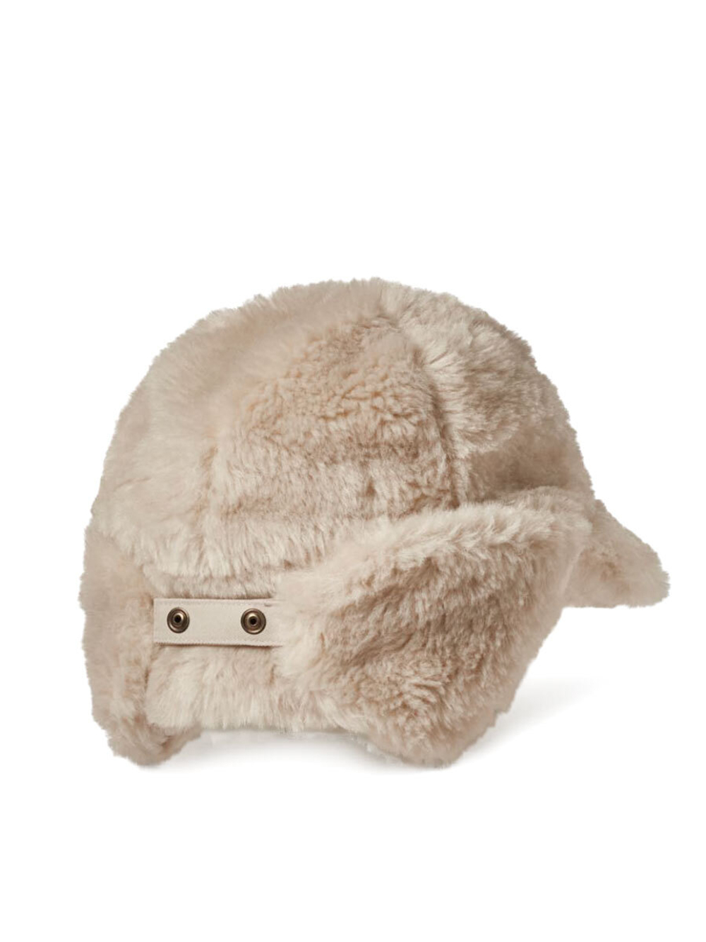 Шапка-кепка жен. Aeronautica 1190 бежевый мех