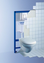 Инсталляция для подвесного унитаза Grohe Rapid SL 38721001 3 в 1 с кнопкой смыва