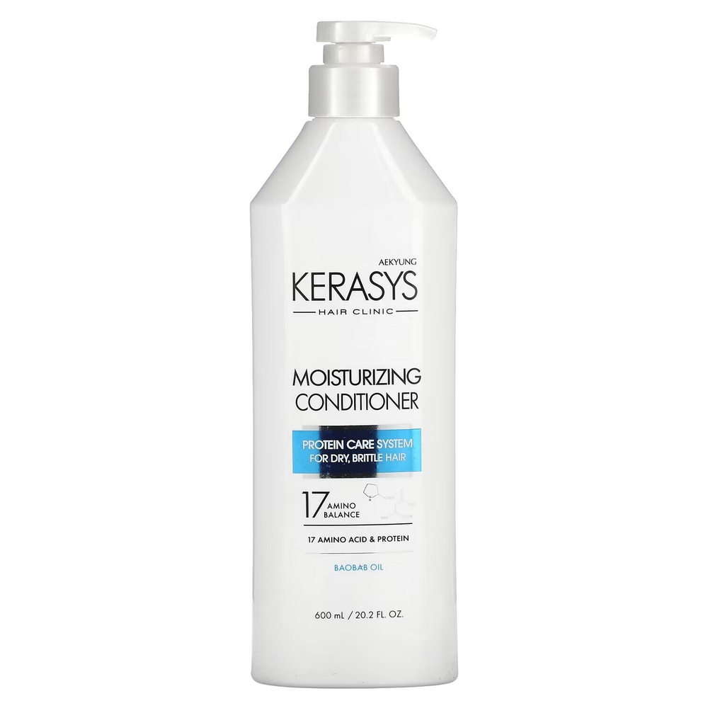 Кондиционер увлажняющий для сухих и ломких волос Kerasys Hair Clinic Moisturizing Conditioner, 600 мл