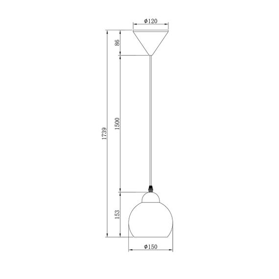 Подвесной светильник Escada Solo 10178/1S White
