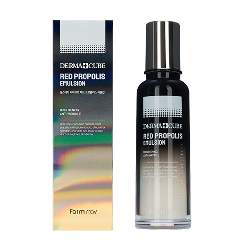 Эмульсия питательная с прополисом и гибискусом FarmStay Derma Cube Red Propolis Emulsion 140мл